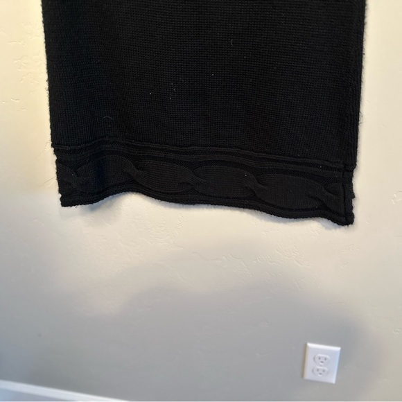 Rubbish Black Sweater Dress Cable Knit Nordstrom SZ LARGE - LIKE NEW! - Picture 5 of 9